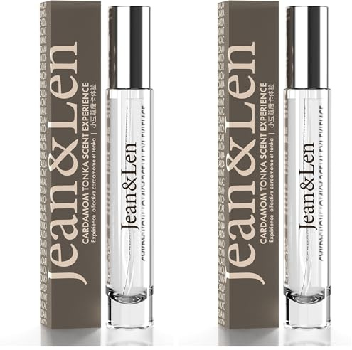 Jean & Len Scent Experience Cardamom & Tonka, Eau de Toilette mit Kardamom & Tonka Duft, praktisches mini parfum, ideal für unterwegs, hochwertiger Glas Flacon, 10 ml (Packung mit 2)