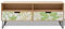 Wenjingqi 243700 Meuble TV MDF marron 120 x 30 x 50 cm