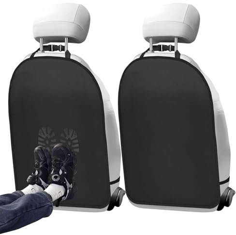 2 Stück Rückenlehnenschutz Auto, Anti-Kick-Bezug für die Auto-Rückenlehne Autositz Schutz Rückseite, Wasserdichte Kinderschutzbezug für den Rücksitz, Leicht zu Reinigender Schutz Autositz Rückenlehne