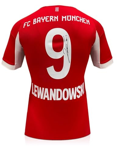 Exclusive Memorabilia Bayern München-Trikot signiert von Robert Lewandowski