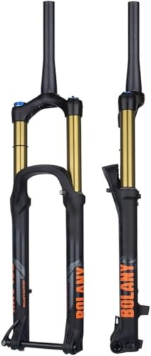 CUCKQUIC 27.5/29in Mountain Bike Suspension Fork, 160mm Travel, XC/AM Air Fork, Rebound Adjustable, 1-1/2 Tapered Fork, 15 x 110mm Boost Axle, with Lockout A,27.5in