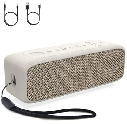 JUOVI Bluetooth Lautsprecher, Lautsprecher Bluetooth 20W Stereo Sound, drahtloser Lautsprecher mit Bluetooth 6.0, 24 Stunden Spielzeit, IP68 wasserdichte, TWS-Pairing, unterstützt TF-Karte AUX 3.5mm