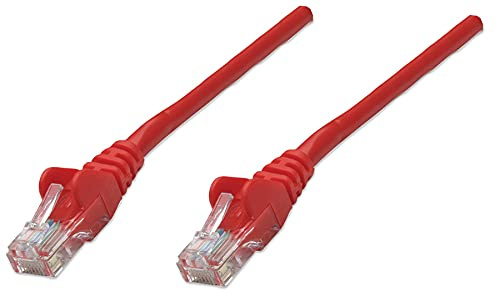 Intellinet Cat6 U/UTP Ethernet Patch Cable, 14 Ft, Red