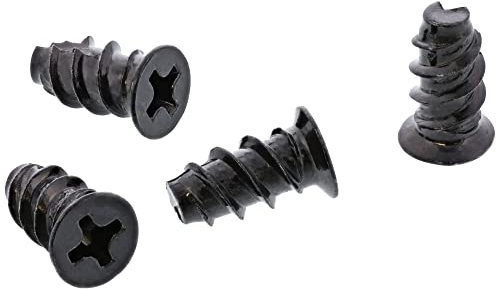 InLine Lüfterschrauben 5,0 x 10,0mm, schwarz (50 Stück)