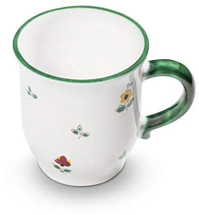 GMUNDNER KERAMIK Schokotasse Füllmenge : 0.3 Liter Streublume Geschirr, handgemacht in Österreich