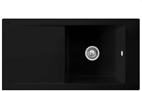Villeroy & Boch Timeline 60 Flat Ebony Schwarz Keramik-Spüle Flächenbündig Küche