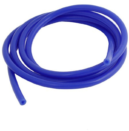 sourcing map 2 Meter Blu Silicone Aspirazione Tubo Manicotto 4mm ID 8mm OD per Auto