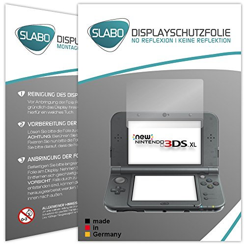 Slabo 2 x Pellicola Protettiva per Display Compatibile con New 3DS XL Protezione Display No Reflexion|Anti-Riflesso Opaca