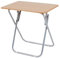 The Secret Home - Mesa Cuadrada Plegable Portátil - Color Madera Natural - Largo 70 cm x Ancho 70 cm - Mesa de Madera - Ideal para Cocina, Terraza o Jardín