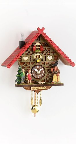 Trenkle Kuckulino Schwarzwalduhr Schwarzwaldhaus mit Quarzwerk und Kuckuckruf TU 2050 PQ