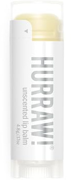 Hurraw! Unscented Lip Balm: Organic, Certified Vegan, Cruelty and Gluten Free. Non-GMO, 100% Natural Ingredients. Bee, Shea, Soy and Palm Free. Made in USA