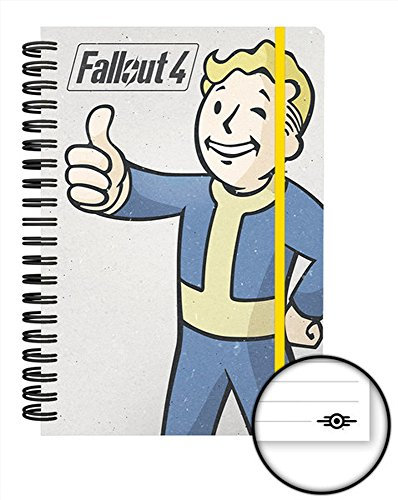 empireposter Fallout 4 - Vault Boy - offizielles Lizenz Notizbuch A5, Spiralbindung, Buch liniert, Ringbuch, Book