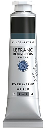 Lefranc Bourgeois Extra-Fine Oil Paint, Artists Quality, Perylene Black, 40ml Tube