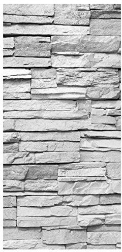 Bilderwelten Raumteiler Top Steinoptik Raumtrenner Ashlar Masonry 250x120cm transp. Halterung