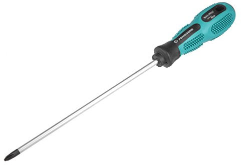 sourcing map #2 Phillips Screwdriver 8 Inch Round Shaft Non Slip Comfortable Handle