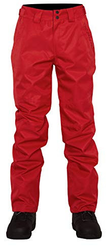 Terrain 8K / 5K Adults Snow Ski Pants Salopettes Trousers - Ski & Snowboard Trousers Red