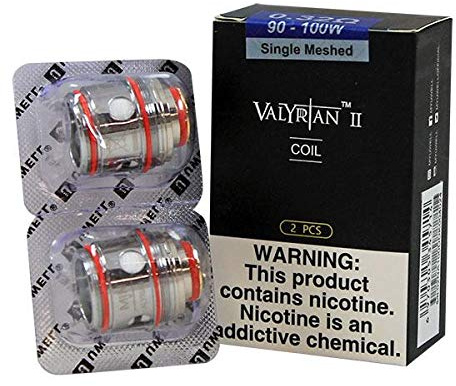 Original Uwell Valyrian 2 Verdampfereinheiten, Coils - 2er-Pack [Single Mesh 0,32 Ohm]