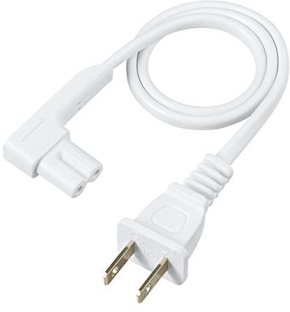 Vebner 19.5in Power Cord Compatible with Sonos Play One, Sonos Play-1 and Sonos One SL Speaker. Compatible with Sonos Play One Short Power Cable Cord, White
