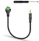 Maxhood 3.5mm (1/8) TS Mono Male to 2 Pin Screw Terminal Female AUX Headphone Balun Solderless Converter Adapter Cable 30cm (3.5mm M/ 2pin)