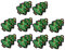HEALLILY 10pcs Christmas Sew-On Iron-On Patches Glitter Sequins Xmas Tree Socks Wreath Embroidery DIY Sewing Appliques Stickers Xmas Sewing Supplies