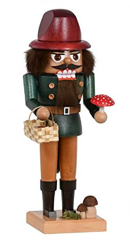 KWO Nussknacker Pilzsammler - 26 cm
