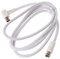 WOWOWO 9.5mm Blanco 90 Grados Macho a F Tipo Cable de Antena de satélite de TV coaxial Macho