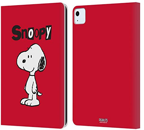 Head Case Designs sous Licence Officielle Peanuts Snoopy Personnages Étui Portefeuille en Cuir Compatible avec Apple iPad Air 11 2020/2022/2024/2025