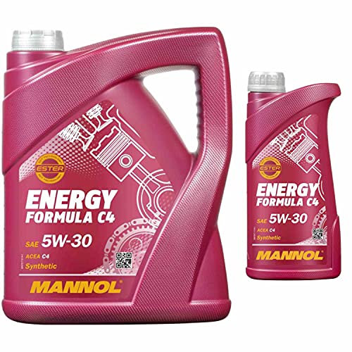 QR-Parts Set 85483498 MN7917-1 MN7917-5 6L MANNOL 7917 Energy Formula C4 5W-30 Leichtlauf-Motoröl ACEA