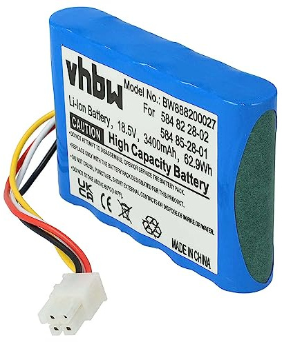 vhbw Akku kompatibel mit Gardena Sileno + R130Li | Sileno + R130LiC, Sileno + R160Li Rasenmäher (3400mAh 18,5V Li-Ion)