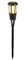 zeitzone Solar Fackel mit Flammeneffekt Schwarz LED Lichtsensor Gartenfackel 61cm