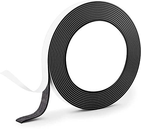 Magnetic Tape Self Adhesive Magnet Strips with Adhesive Backing Sticky Back Magnet Roll (10mm wide x 2mm thick x 1m length)