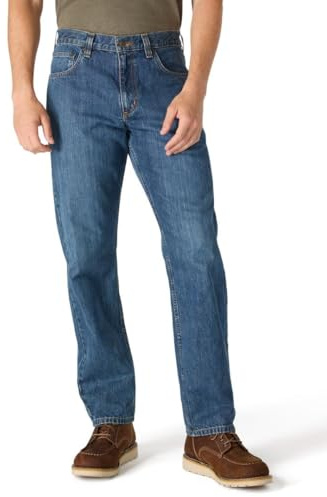 Carhartt Men's Relaxed Straight Jean, Bay, W38 x L34