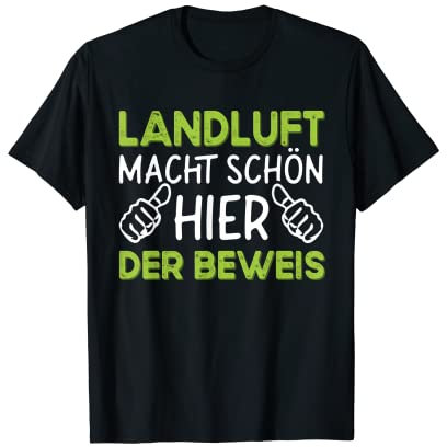 Lustiges Landwirt Bauer Dorfkind T-Shirt - Geschenk Dorfkind Geschenkidee Spruch - Unisex - Grün - Klein