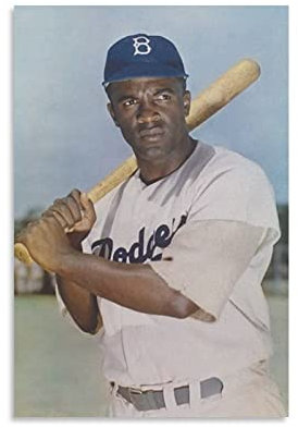 Jackie Robinson Poster Kunstposter Leinwand Gemälde Dekor Wanddruck Foto Zuhause Modern Dekorative Poster 60 x 90 cm