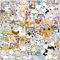 NEULEBEN Katze Aufkleber, 100 Stück Cute Cat Stickers, Wasserdicht Vinyl Aufkleber für Laptop Scrapbook Motorrad Koffer Skateboard, Kid's Und Teens