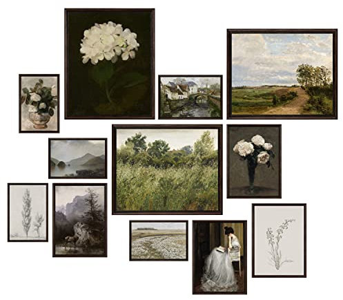 97 Decor Vintage-Wandkunst-Dekor, Vintage-Poster für Zimmer, ästhetisches Bild, eklektisches französisches Landgemälde, botanische Malerei, stimmungsvolles Bauernhaus, Cottagecore, Galerie-Wanddruck