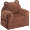 MOMCAYWEX Faltbares Kinder-Sofa, Sherpa-Teddybär, Kleinkind-Couch mit dreifach faltbaren Schaumstoffkissen, bequeme Couch für Kinder ab 18 Monaten