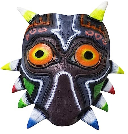 XehCaol Majoras Mask,Zelda Maske Kostüm 3ds Zelda Figur Halloween Cosplay Props für Erwachsene (Grey)