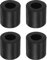 sourcing map 4Stk Gummi Unterlegscheiben Gummi Abstandshalter 20mm AD 10mm ID 20mm Dicke Neoprene Runde Schwingungsdämpfer Pads Isolator Buchsen Distanzhülsen für Autos Boot Zubehör Schwarz