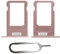 IS-TECK SIM-Kartenhalter Ersatz SIM-Tray Kompatibel mit iPhone 6s inklusive SIM-Nadel SIM-Kartensteckplatz (Rosegold)