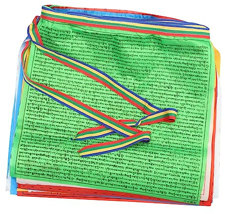 Ciieeo 2 Rollen Buddhistische Flaggen Pilgerfahrt Dekorative Banner Gebets- Und Buddhismus-zubehör Aus Robustem Material