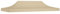 Rantry Toldo Pergola Recambio, Techo de Carpa para Celebraciones Techo de Repuesto para Cenador de Jardín Toldo de Repuesto Cubierta de Repuesto de Carpa Cenador Exterior 6x3 m Beige