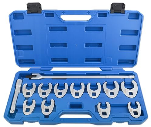 Gunpla Jeu de 13 clés à pied de poulet - Entraînement carré intérieur 12,5 mm (1/2) - Métrique 20-32 mm - Avec rallonge et poignée articulée
