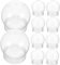 WATIIFUFU 2 Sets Kunststoff-schneekugeln Zum Basteln Mini-schneekugeln Mit Schraubverschluss Schneekugel Für Mädchen Jungen Und Mädchen 10 Stück * 2