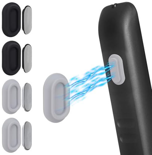 LncBoc Magnetische Fernbedienungshalterung Wandhalterung: 4 Stück, Upgrade, selbstklebende Organizer, Aufbewahrung, magnetische Halterungen für TV, Lüfter und Luft-Fernbedienung, Rack-Rückseite