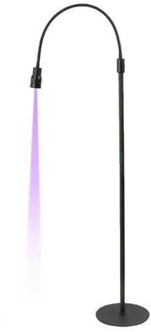 UV-Wimpernlicht mit Fußpedal, UV-Wimpernlampe für Wimpernverlängerungen, mit Verstellbarem Schwanenhals, LED-Wimpernlichtlampe, UV-Licht-Nagellampe (EU-Stecker 5W)