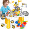 Kinder Bauklotztisch: Multi Activity Play Table Set mit Lagerung, Konstruktionsspielzeug für 3-5 Jahre alte Jungen Mädchen Kinder Activity & Building Block Table, Geschenke für 3-5 Jahre alte Kinder