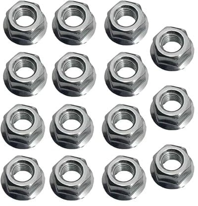 Jzenol Chainsaw Replacement Bar Nuts - New 15 Pack Chain Saw Nuts Fits Husqvarna Jonsered Partner Replaces OEM 503220001 Chainsaw Parts and Accessories Sprocket Cover Flange Nut for Guide Bars
