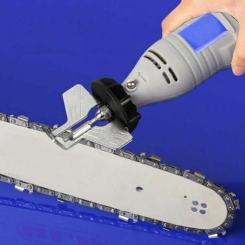 Afilador eléctrico de motosierra Kit completo con herramientas de pulido y regla, Resistencia a la corrosión Herramienta de motosierra, Afilador de motosierra eléctrico de para molienda eléctrica