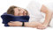 Oreiller Ergonomique Cervical pour Le Cou et Les Épaules, Memoire Forme pour Les Dormeurs sur Le Côté, Le Dos Et Le Ventre, Oreiller Cervical avec Taie d'oreiller, 63x38x9/14cm, Bleu Foncé